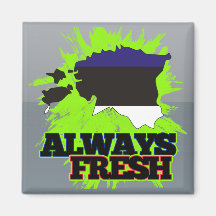 Always Fresh Estonia Fridge Magnet