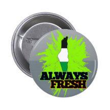 Always Fresh Palestine Pinback Buttons