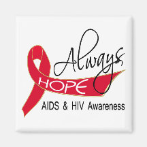 Always Hope AIDS Fridge Magnet