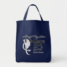 Always My Hero In Memory Dad - Lung Cancer Canvas Bag