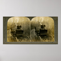 "Always Take a Horse" Stereoview Poster
