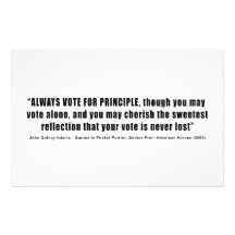 Always Vote For Principle John Quincy Adams Stationery Paper