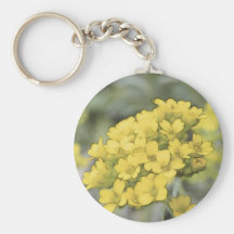 Alyssum Saxatile Flowers Keychain