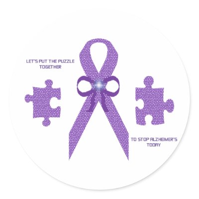 ALzheimer's Awareness Stickers by KABSANNIE