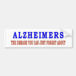 ALZHEIMERS BUMPER STICKER