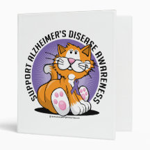 Alzheimers Cat Vinyl Binder