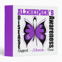 Alzheimers Disease Awareness Butterfly Binder