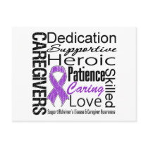 Alzheimers Disease Caregivers Collage Post Cards