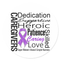 Alzheimers Disease Caregivers Collage Stickers