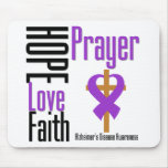 Alzheimers Disease Hope Love Faith Prayer Mouse Mat