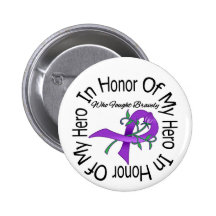 Alzheimers Disease In Honour Of My Hero Pinback Button