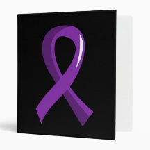 Alzheimer's Disease Purple Ribbon 3 Binder