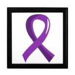 Alzheimer's Disease Purple Ribbon 3 Keepsake Boxes