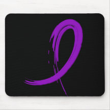 Alzheimer's Disease Purple Ribbon A4 Mouse Pads