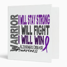 Alzheimer's Disease Warrior Binders
