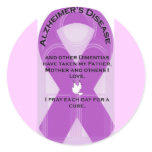 ALZHEIMER'S RIBBON STICKER