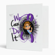Alzheimer's Rosie Cartoon WCDI Vinyl Binder