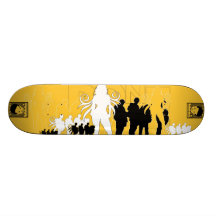 AM Radio "Bone" Skate Board Deck