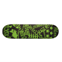 AM Radio "Green Politics" Skateboards