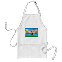 Am. SH Tabby Tiger Cat - Guardian Angel (#2) Apron