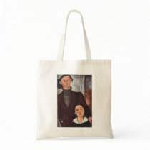 Amadeo Modigliani - Lipchitz and wife 1917 in oil Bags