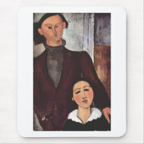 Amadeo Modigliani - Lipchitz and wife 1917 in oil