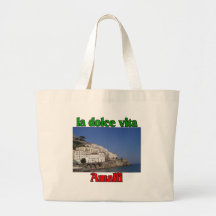 Amalfi Italy Canvas Bags