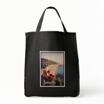 Amalfi, Italy  Vintage Travel Poster Canvas Bag