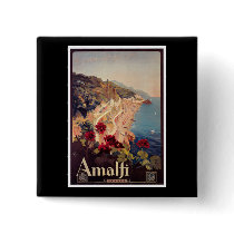 Amalfi, Italy  Vintage Travel Poster Pins