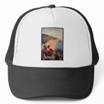 Amalfi, Italy  Vintage Travel Poster Trucker Hats