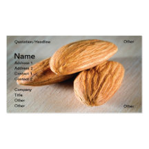 Amandes Modèle De Carte De Visite