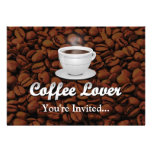 Amant de café, haricots blancs de tasse/Brown Bristols Personnalisés