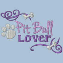 Amant de pitbull chemises brodées