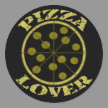 Amant de pizza autocollants