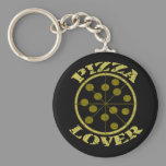 Amant de pizza porte-clés