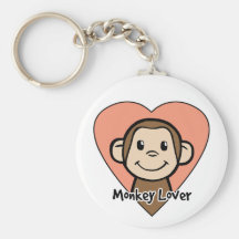 Amant de singe porte-clefs