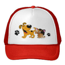 Amants d'animal familier ! Meilleurs amis chapeaux