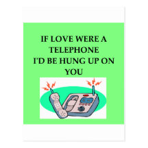 Amants de TÉLÉPHONE Cartes Postales