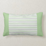 Amara Fret Stripe pistachio Throw Pillow