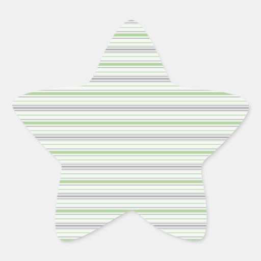 Amara Stripe pistachio Star Sticker