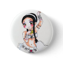 Amaranth Chesire Pinback Buttons