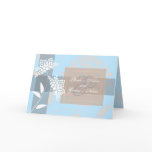 Amaranth Floral Wedding Invitation :: Blue Greeting Cards