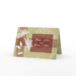 Amaranth Floral Wedding Invitation :: Fawn Card