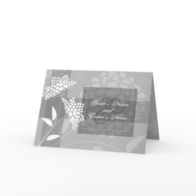 Amaranth Floral Wedding Invitation :: Silver by filigree