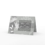 Amaranth Floral Wedding Invitation :: Silver Card