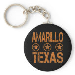 AMARILLO TEXAS - DISTRESSED STYLE KEYCHAIN