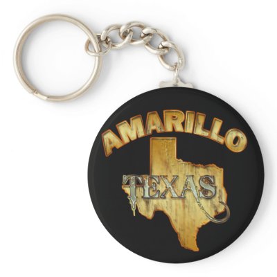 AMARILLO, TEXAS KEY CHAIN by dgpaulart