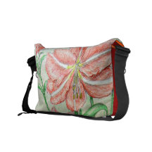 amaryllis flower courier bags