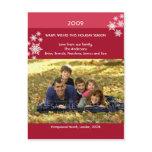 Amaryllis Snowflakes :: Christmas Photo Postcard