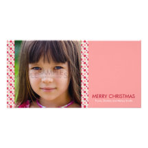 Amaryllis Stars :: Christmas Photocard Photo Card Template